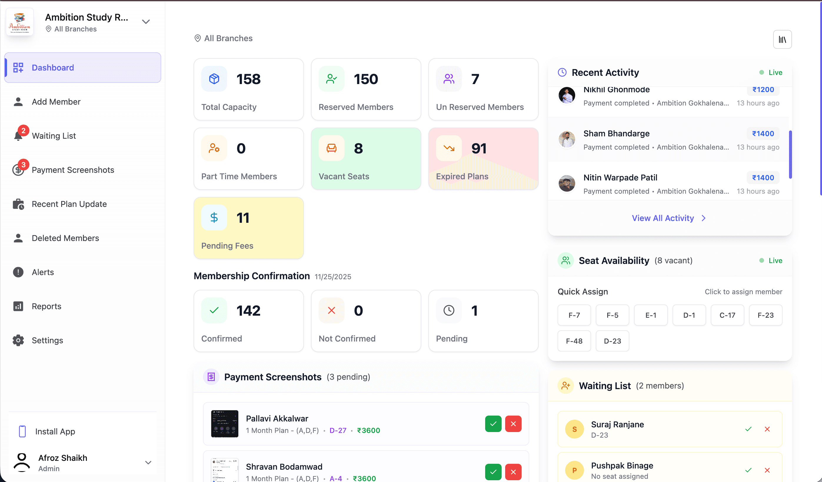 My Abhyasika dashboard